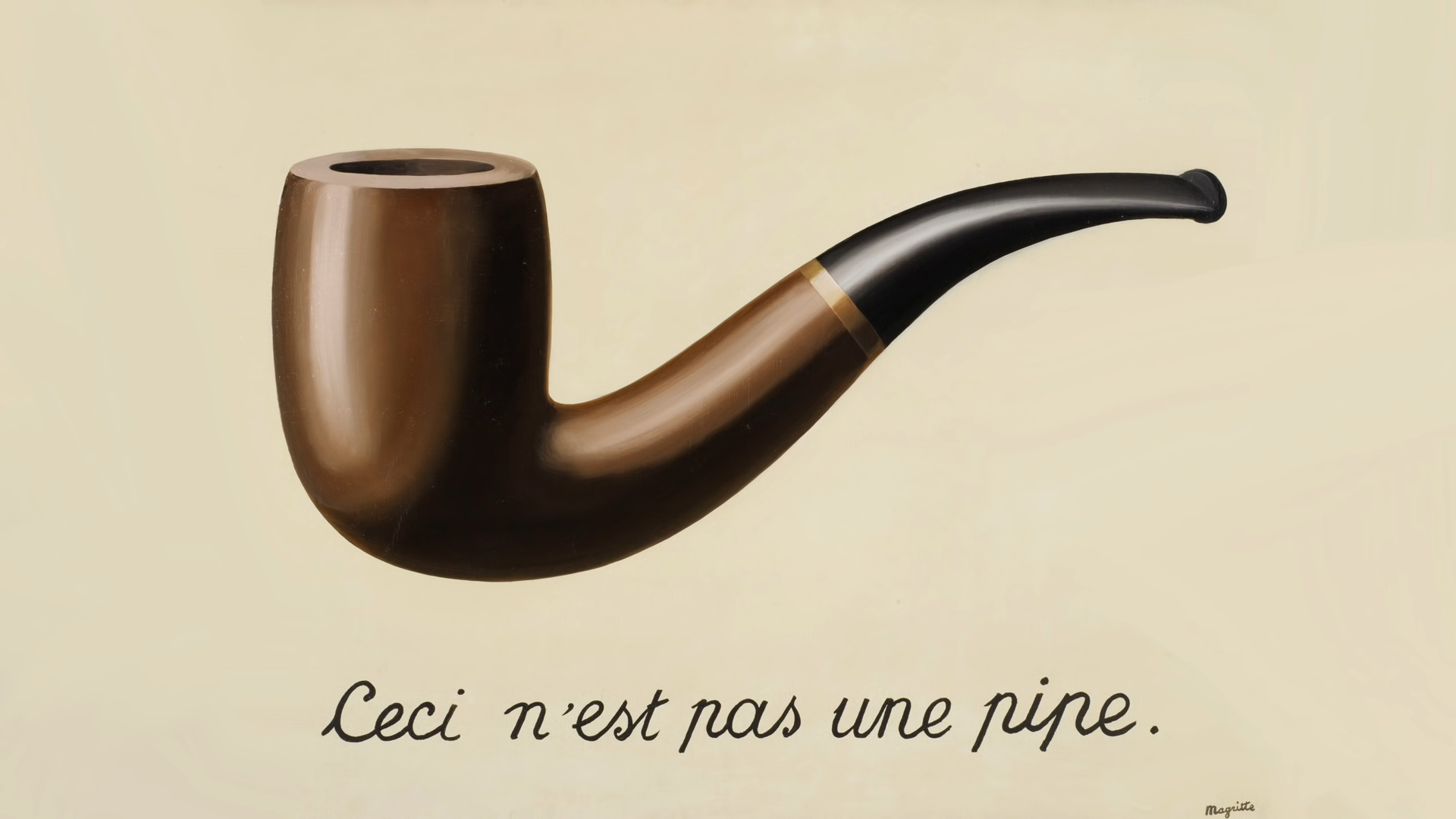 The Treachery of Images by Magritte